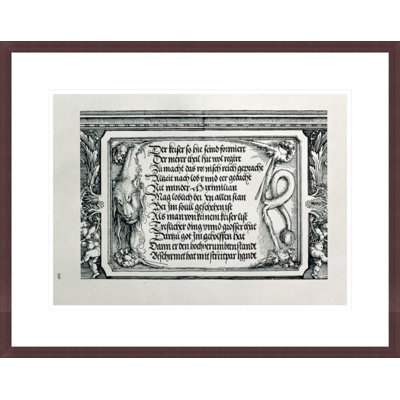 L'arche de triomphe de l'empereur Maximilien Ier d'Allemande (1459-1519) par Albrecht Dürer, impression giclée sur cadre
