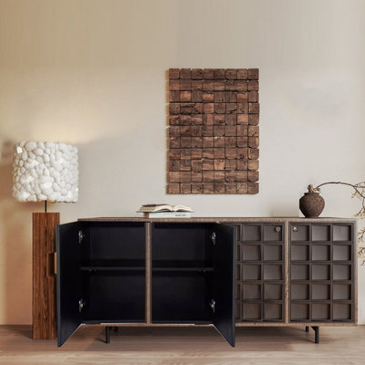 Retro multi-functional storage sideboard cabinet
