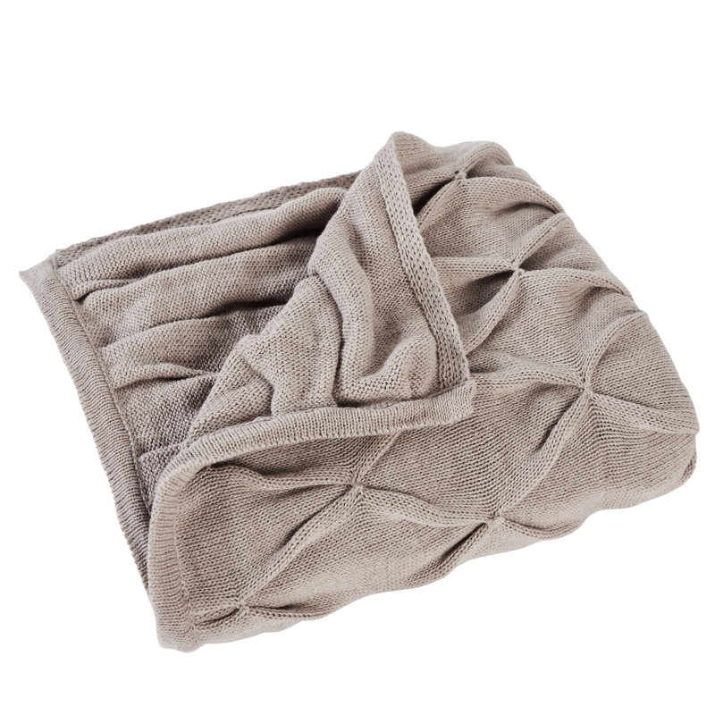  Embellished Throw, Khaki