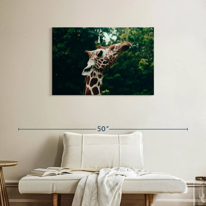 Brampt Giraffe Head Close-Up, 24" H x 36" W