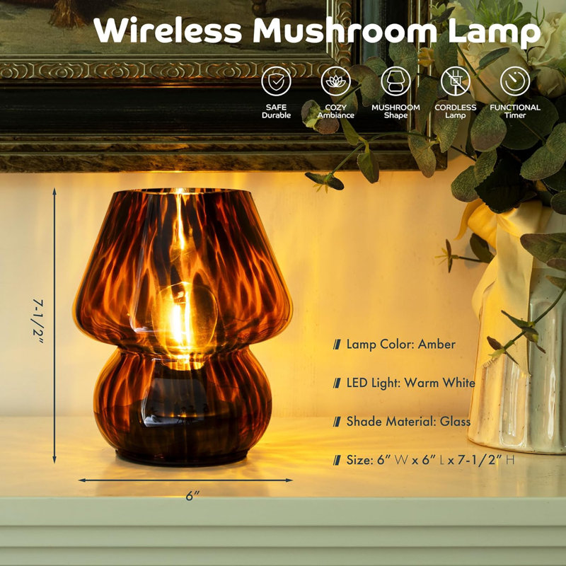 Mushroom Lights Made Of Batteries