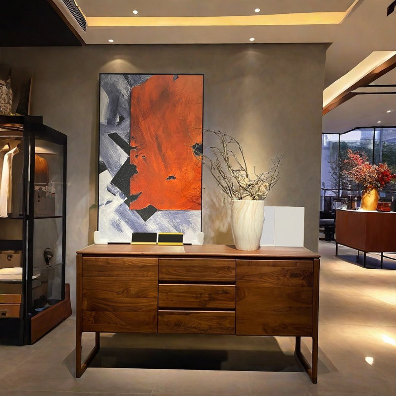Nouvelle armoire d'appoint en bois massif chinois