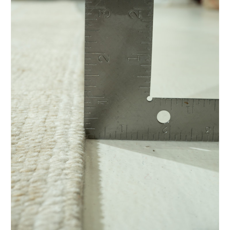 Tapis beige en laine de conception unique 8 pi 7 po x 15 pi années 1940