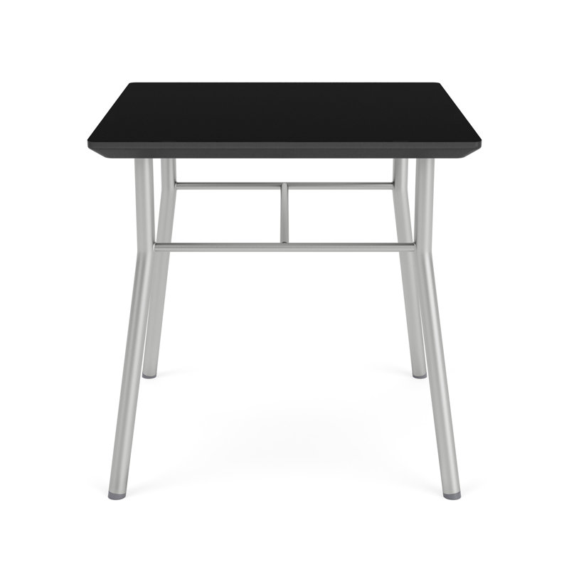 Table de bout carrée Chat Chat, Argent, Nuit noire