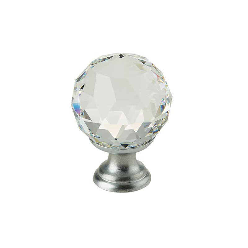 Coppock Diameter Round Knob, Satin Chrome, 20 mm