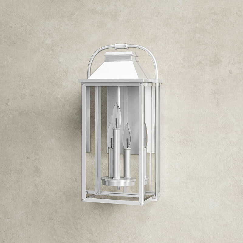 Newson Aluminum Wall Light, 18.25" H x 8.75" W x 7.5" D, Painted Brushed Steel