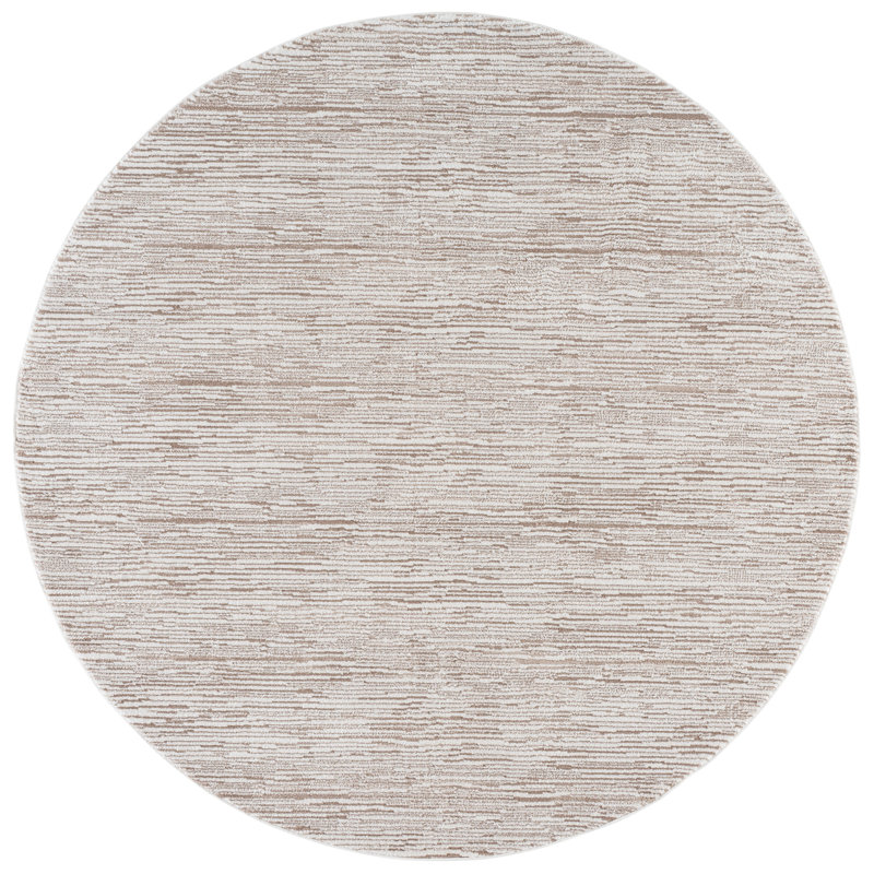 Lunara 302 Performance No Pattern Rug, 6'-7" X 6'-7" Round