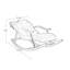 Chaise berçante de luxe fabriquée à la main