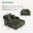 Pull Out Sofa Bed with Chaise Lounge-1887406868