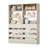 Freestanding Closet System with Wood Drawers-439492904