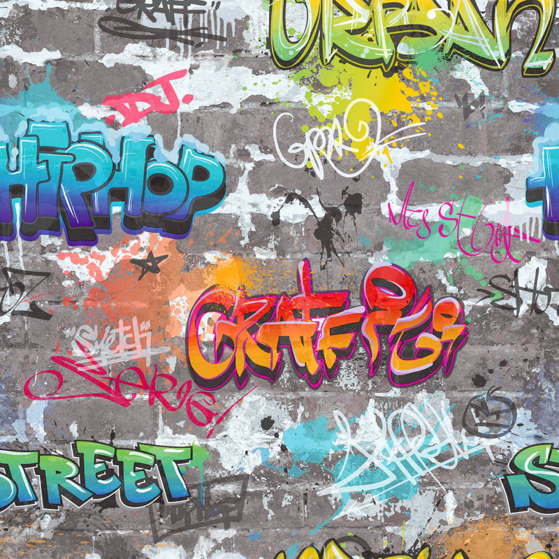 Papier peint Graffiti Wall Street Street