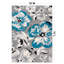 Tapis bleu / gris / ivoire Rooshi-33380992