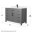 Meuble-lavabo simple autoportant 48 po avec plateau en marbre Beckett-61870908-61870912-61870913