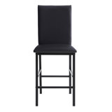 Berning Upholstered Counter Stool with Metal Frame