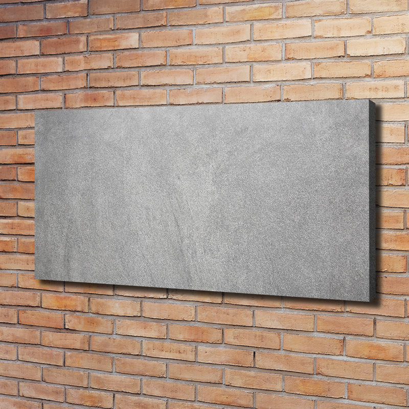 Grey Wall - Wrapped Canvas Print