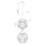 12 - Light LED Pendant