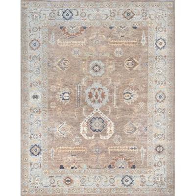 Oushak One-of-a-Kind Rectangle 9' X 11'6" Hand Knotted Area Rug