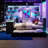 Wooden Daybed With Trundle, Desk, LED Light And USB-21736050-21736052