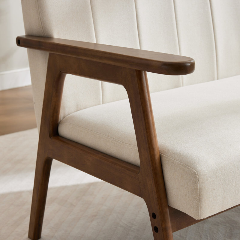 Chisara Upholstered Loveseat , Beige