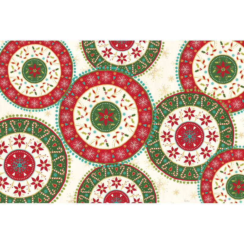 Otomi Holiday X by Veronique Charron - Wrapped Canvas Print, 30.48cm H x 45.72cm W x 3.8cm D