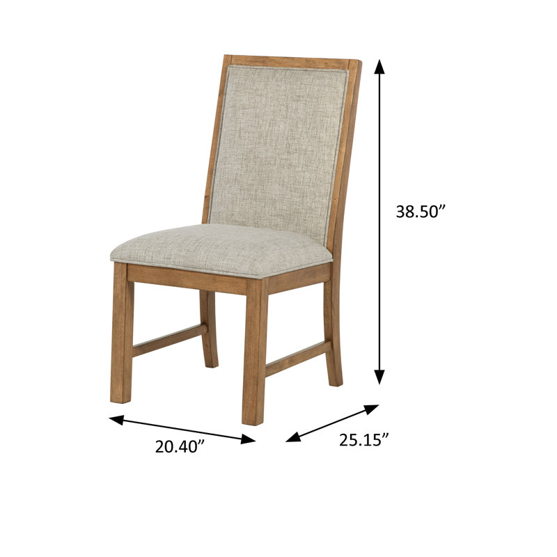 Chaise d'appoint de ferme 20,4 po, brun naturel