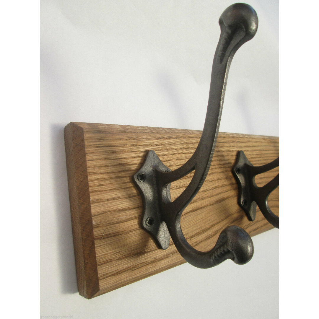 Solid Wood 7 - Hook Wall Mounted Coat Rack