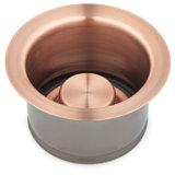 3-1/2" Brass Kitchen Garbage Disposal Flange and Stopper