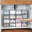 2 Pack Clear Stackable Storage Drawers, 4.4'' Tall Acrylic Bathroom Makeup Organizer,Plastic Storage Bins For Vanity, Undersink, Kitchen Cabinets, Pantry, Home Organization