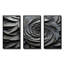 Gris abstrait en spirale de fleurs abstraites - art abstrait spirales-330047209-330047211