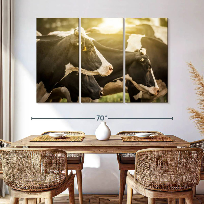 Brampt Holsteins Cows, 48" H x 74" W