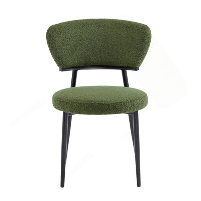 Upholstered Dinning Chair Set of 2-Green