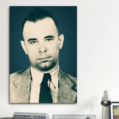 Mugshot John Dillinger (1903-1934) - Gangster Photographic Print on Canvas