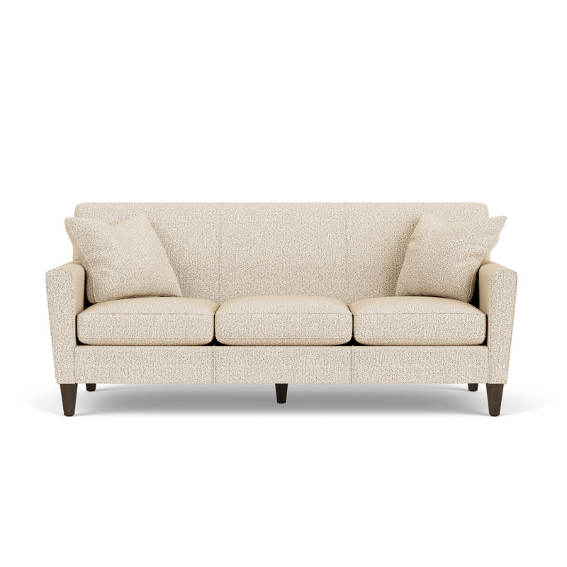 Canapé à accoudoirs arrondis 80 po, Polypropylène / oléfine beige clair