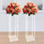 Support de mariage transparent, support de colonne de vase à fleur géométrique