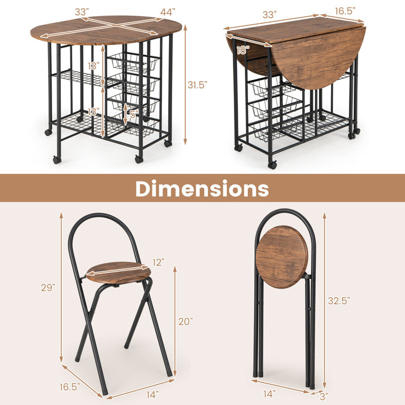 Ensemble de salle à manger L 44 x l 33