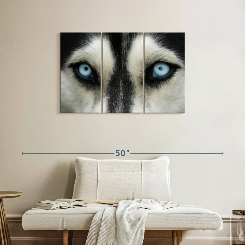 Brampt Sky Eyed Husky, 24" H x 38" W