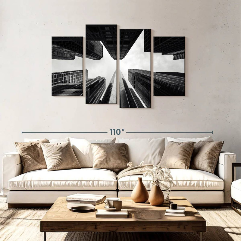 Lilie Hyatt Center Skyscraper, 48" H x 75" W