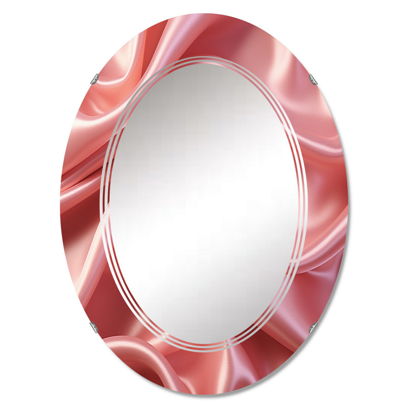 Batai - Miroir mural moderne ovale, 36 po x 24 po