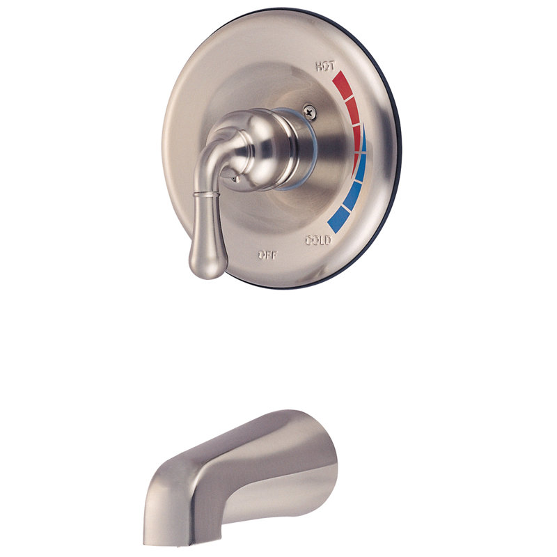 Kingston Brass Magellan Single-Handle Pressure Balanced Tub Faucet, Brushed Nickel