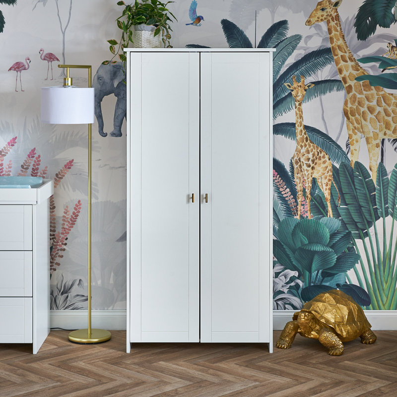 Evie Double Wardrobe, White
