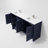 Lafarre 80 in W x 20 in D Double Bath Vanity and Gun Metal Faucet Set-104788948-113058078