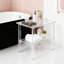 Banc de douche en acrylique avec tablette de rangement