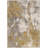 Hilma Abstract Machine Woven Area Rug in Gold/Gray-72697281
