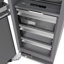 ZLINE Autograph 24 in. Black Stainless Column Freezer with Graphite Gray Interior & Bronze Accents-1617831010