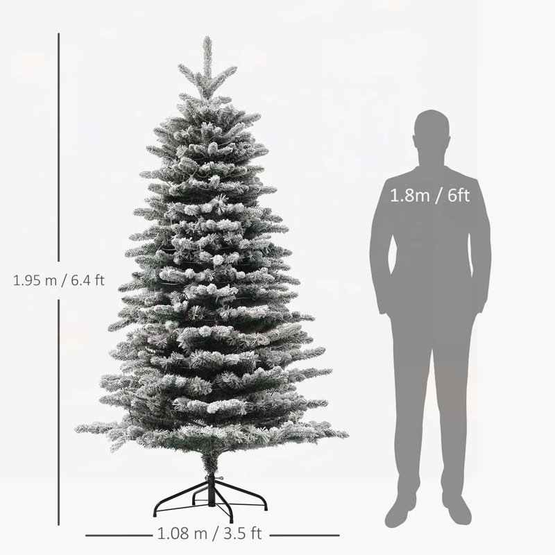Arbre de Noël artificiel pin 6,5 pi pré-éclairé