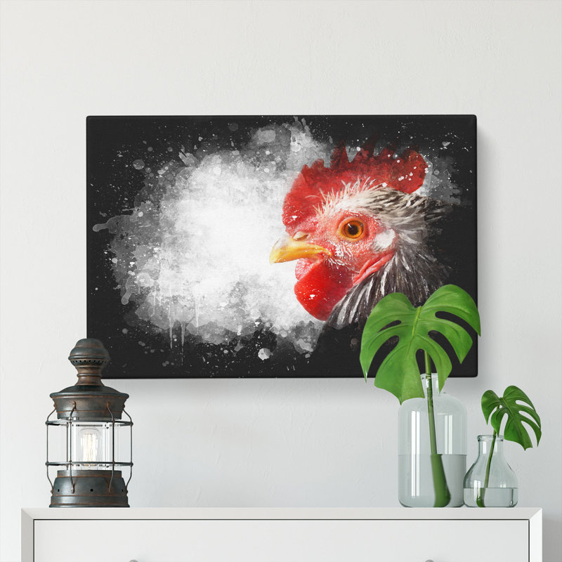Grey Rooster Looking West - Wrapped Canvas, 40cm H x 60cm W x 3cm D