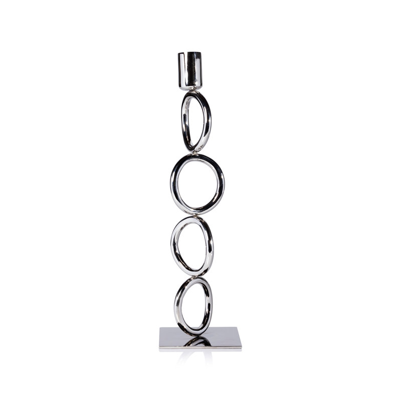 Circa Metal Taper Candle Holder, 14" H x 4" W x 4" D