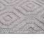 Tapis tissé 6x9 blanc géométrique - Teint, sans perte de poils, pour animaux de compagnie, pour entrée, bureau à domicile, nettoyage à domicile approuvé, chambre à coucher, décor, sans couture