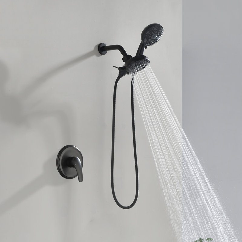Shower Faucet Set Complete Shower Kit Dual Shower Head And Handheld 2 In 1 Combo Set Shower System Shower Trim Kit Combo Set Shower Fixtures