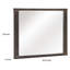 Miroir de coiffeuse Carie, placage gris brunâtre Mindy, 35 x 43